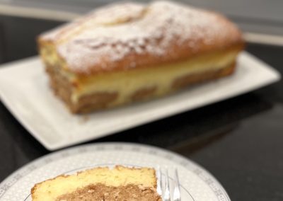 Soft and moist marble cake