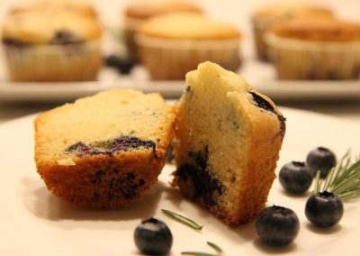 Blueberry-Lemon-Rosemary Muffins